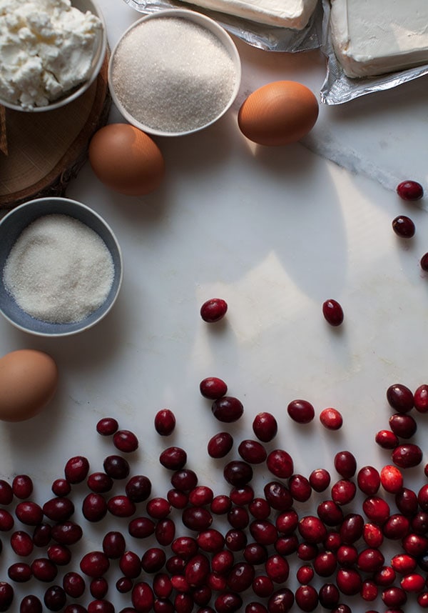 Marbled Cranberry Cheesecake | www.acozykitchen.com