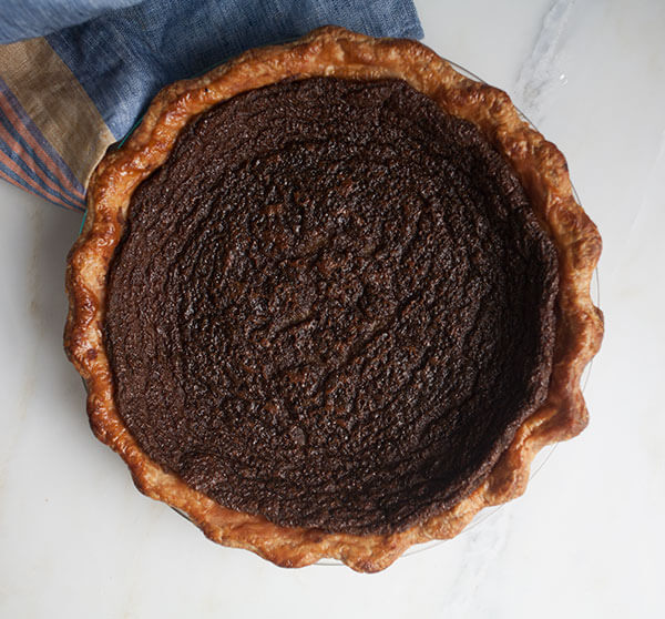 Gingerbread Cookie Pie after it's baked.