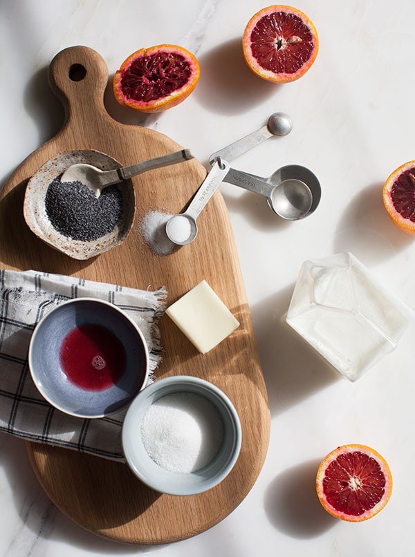 Blood Orange Poppy Seed Scones // www.acozykitchen.com