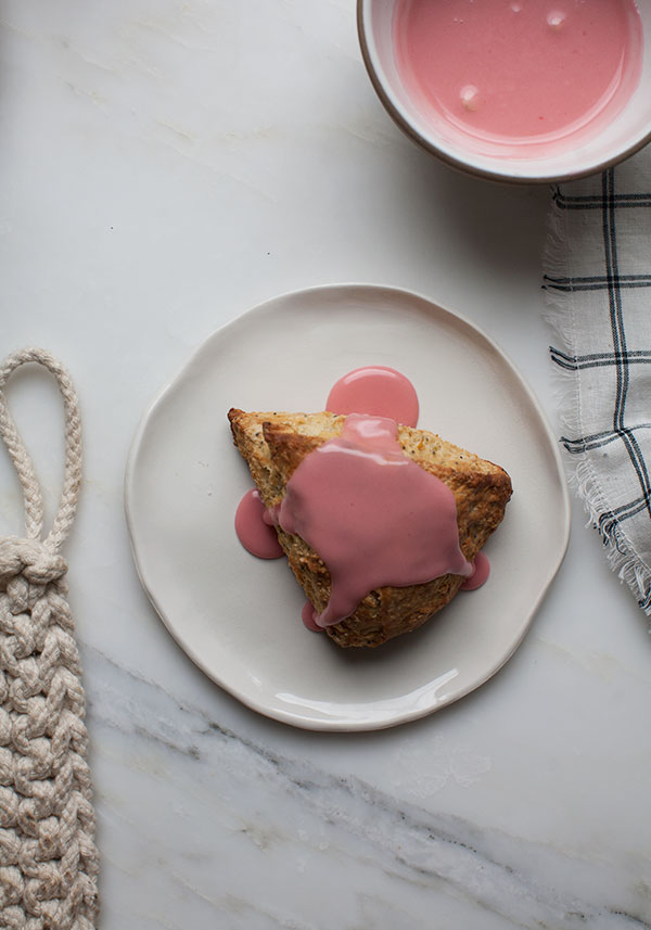 Blood Orange Poppy Seed Scones // www.acozykitchen.com