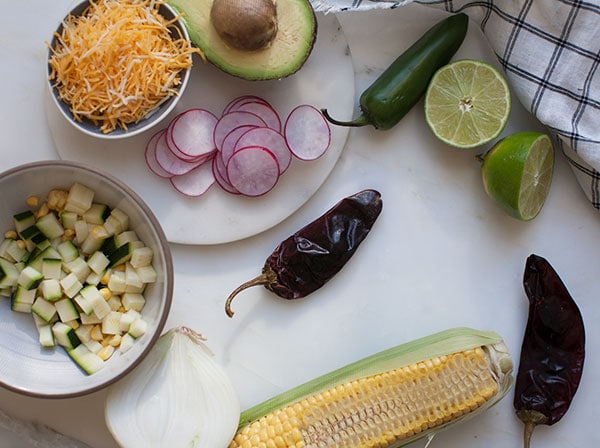 Enfrijoladas w/ Zucchini and Corn // www.acozykitchen.com