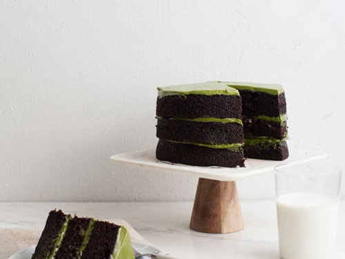 Triple Layer Chocolate Matcha Cake A Cozy Kitchen