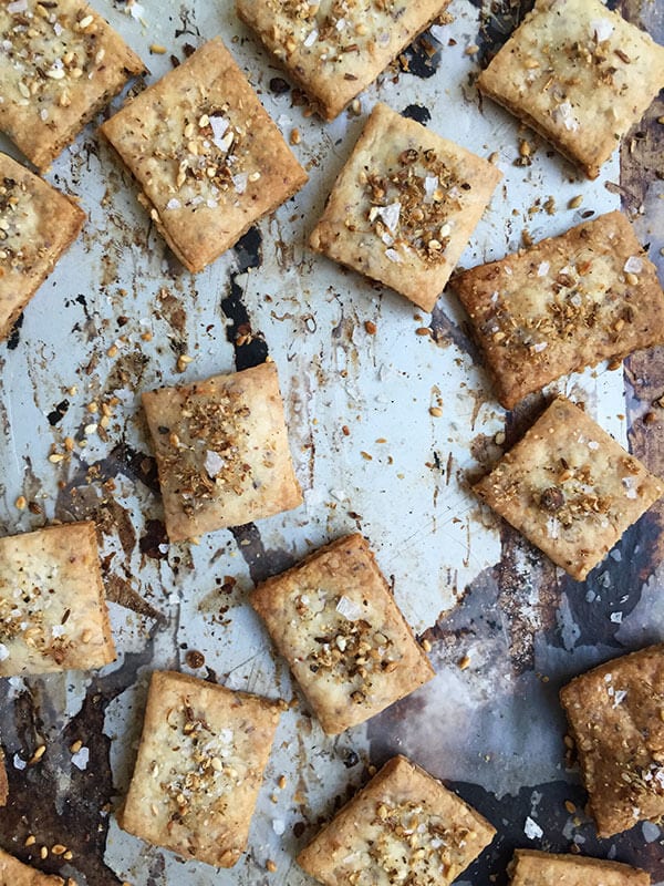 Dukkah Goat Cheese Crackers | www.acozykitchen.com