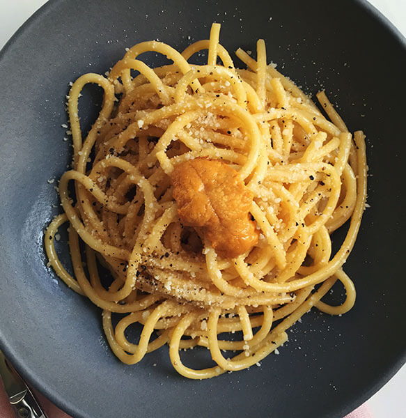 Uni Cacio e Pepe | www.acozykitchen.com