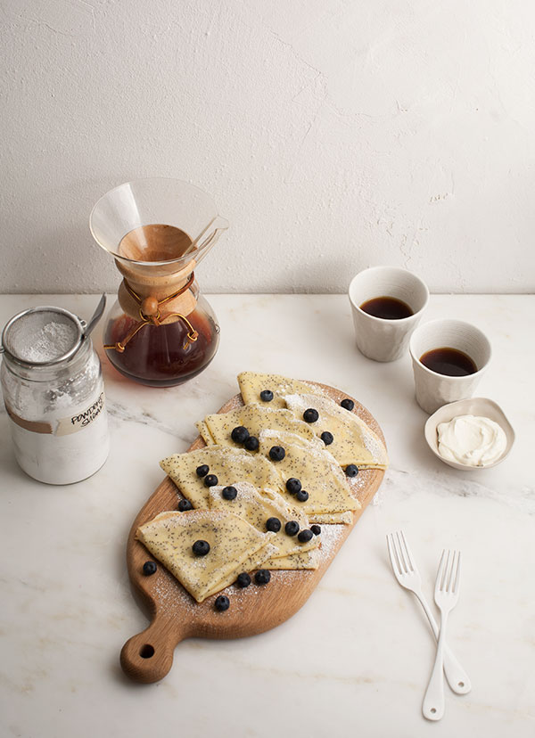 Lemon Poppy Seed Crepes 