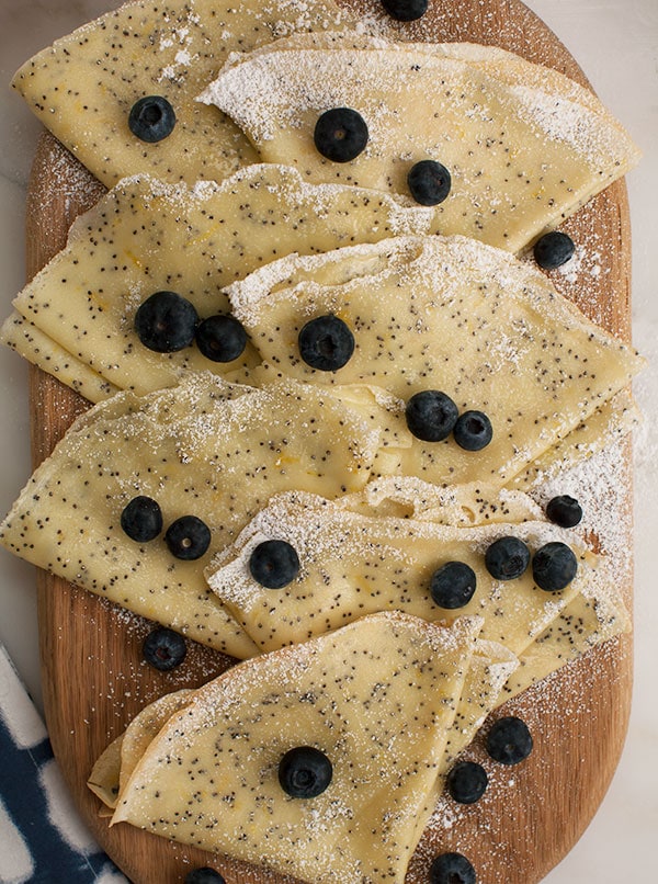 Lemon Poppy Seed Crepes 