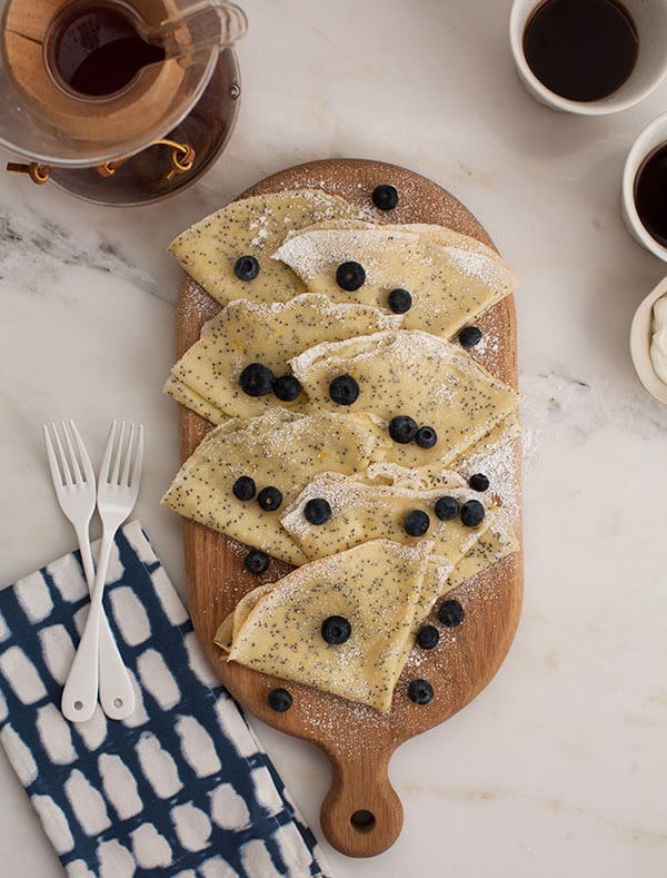 Lemon Poppy Seed Crepes 