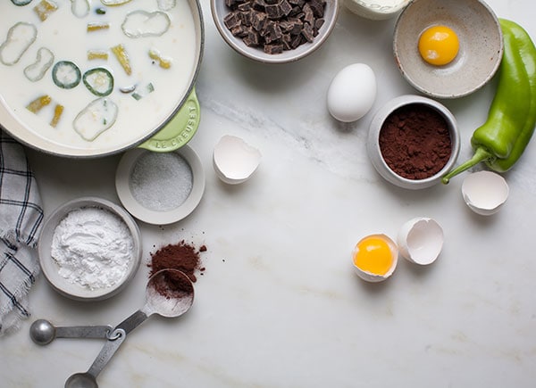 Green Chile Chocolate Pudding Pie 