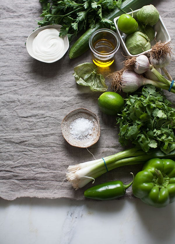 Green Gazpacho - A Cozy Kitchen