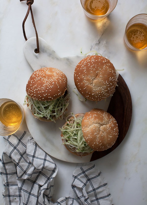 Jerk Chicken Sandwich with Jicama Slaw