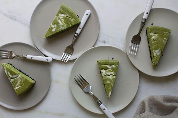 Matcha Swirl Cheesecake