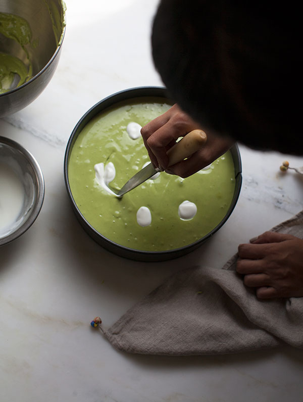 Matcha Swirl Cheesecake