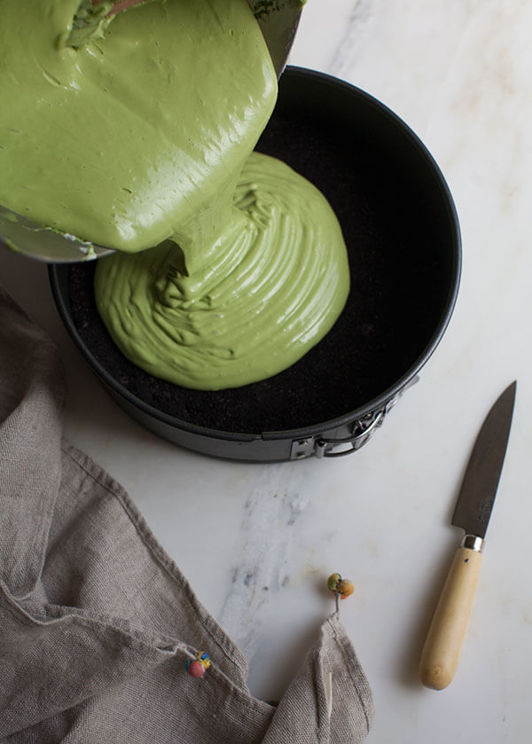 Matcha Swirl Cheesecake