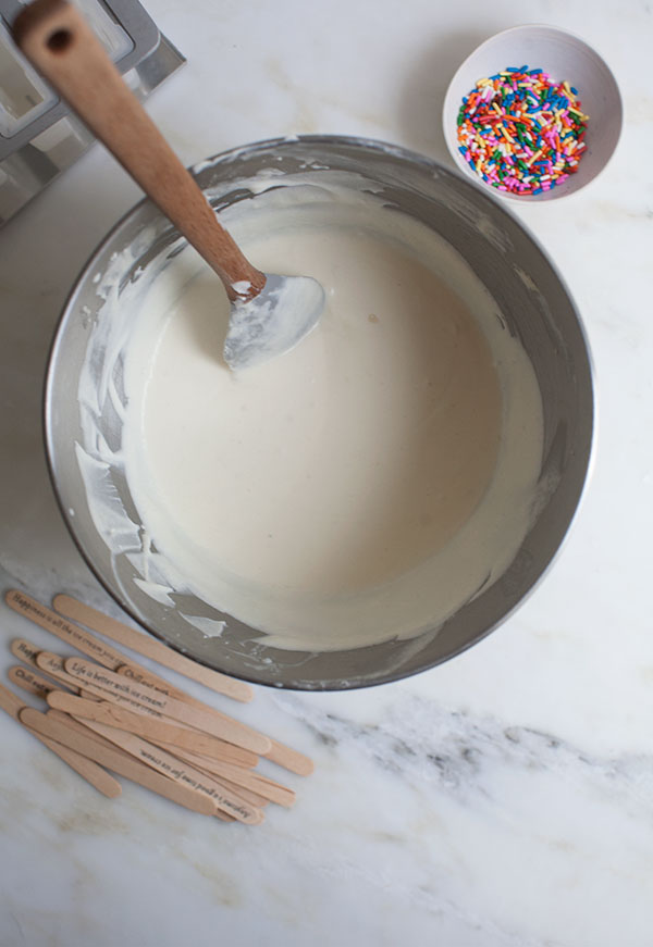 Funfetti Cake Batter Popsicles 