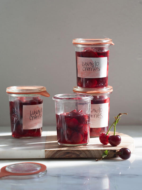 Hausgemachte Luxardo Maraschino-Kirschen