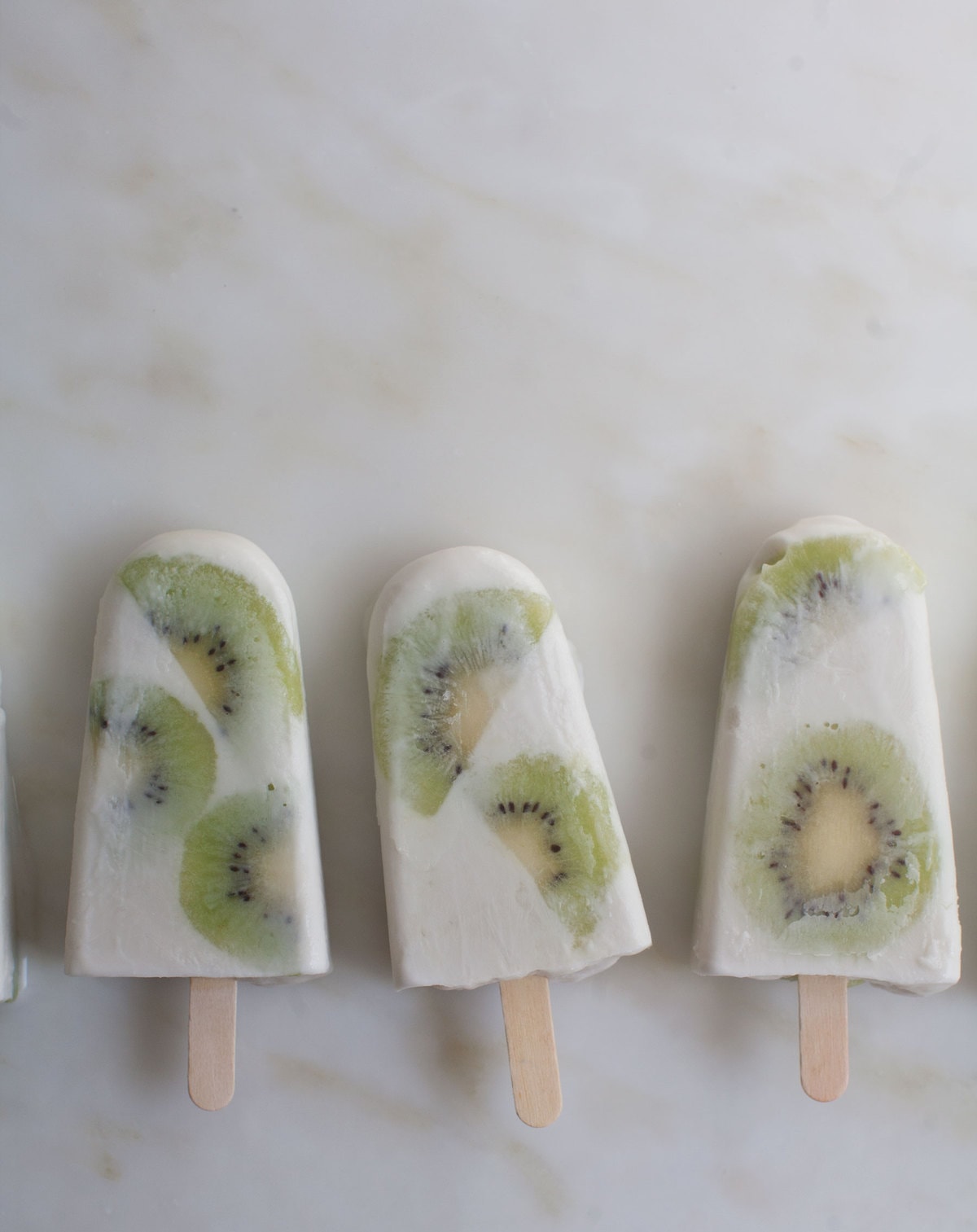 Kiwi Coconut Popsicles 