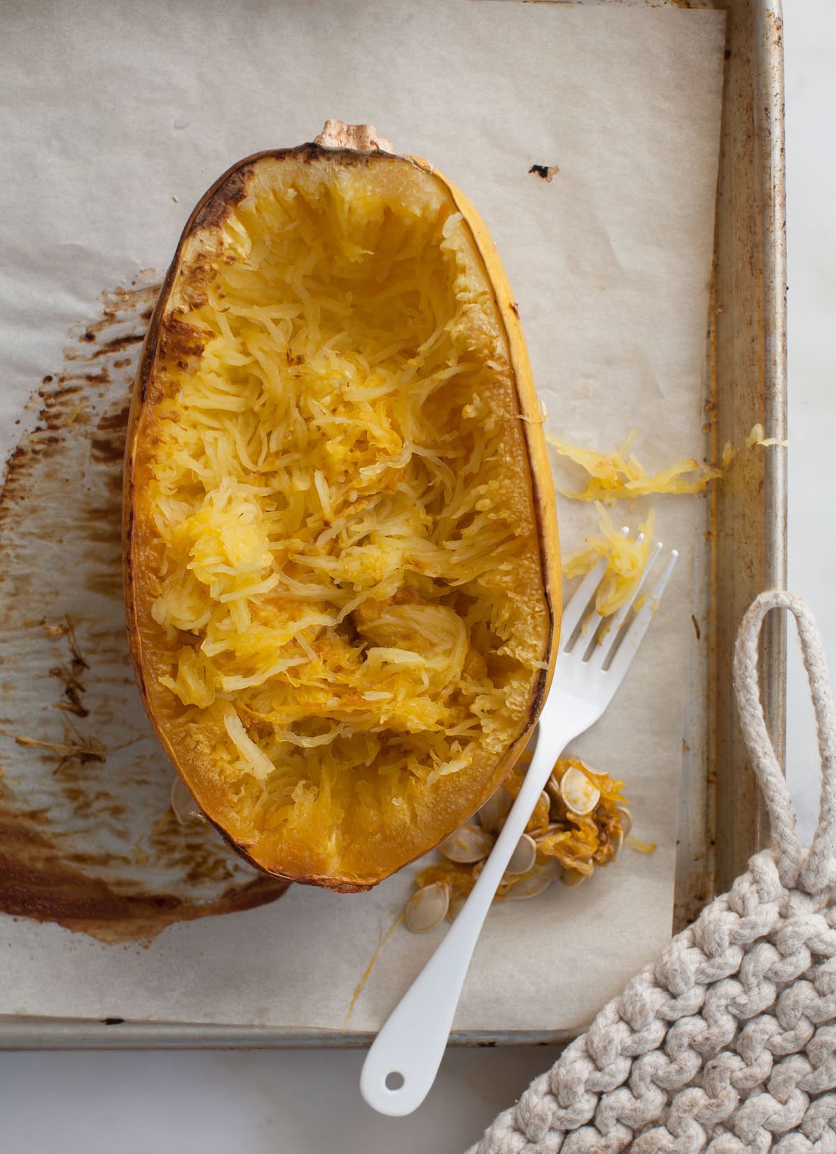 Creamed Eloté with Spaghetti Squash