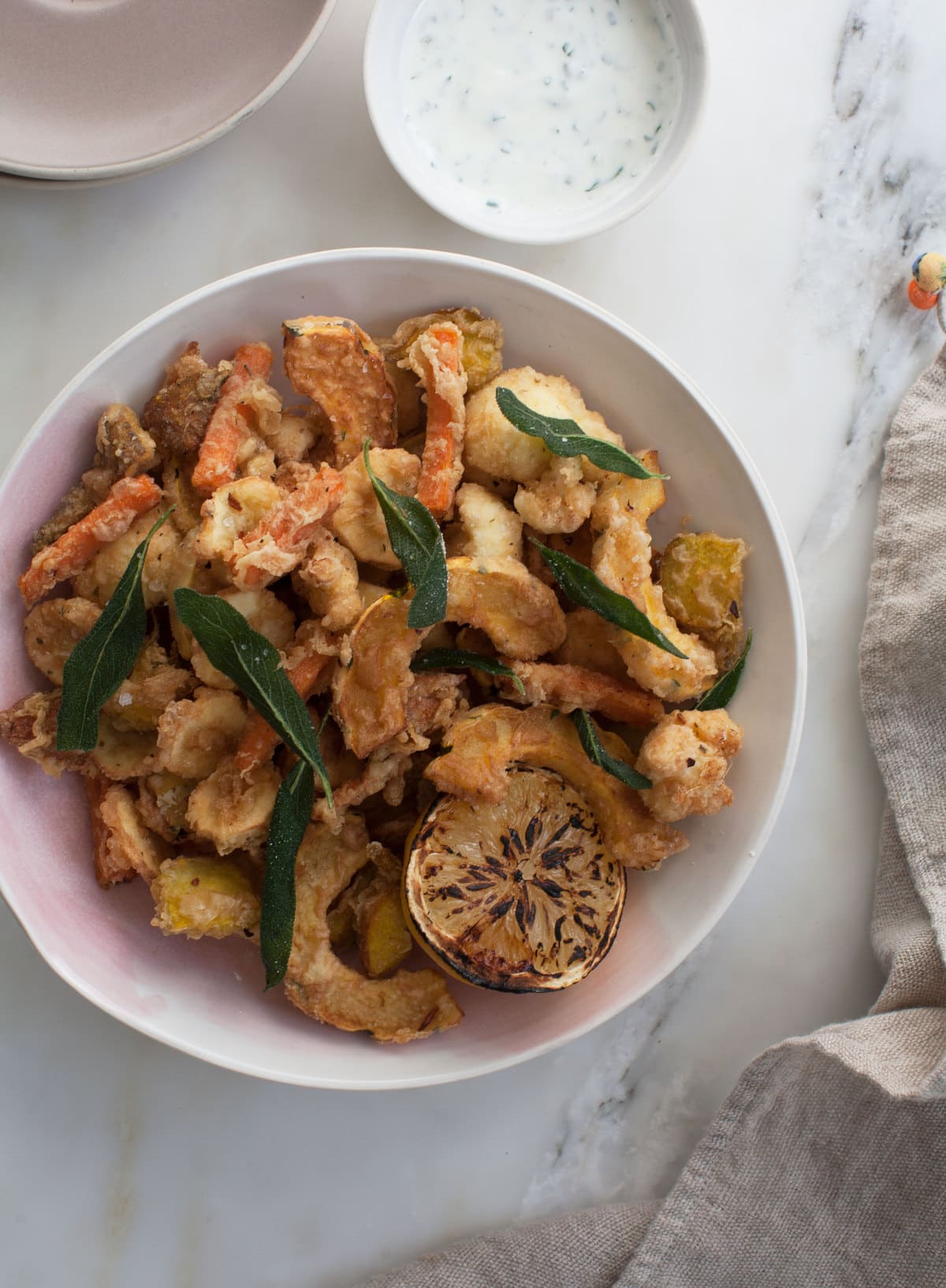 Fall Fritto Misto with Ranch Dressing