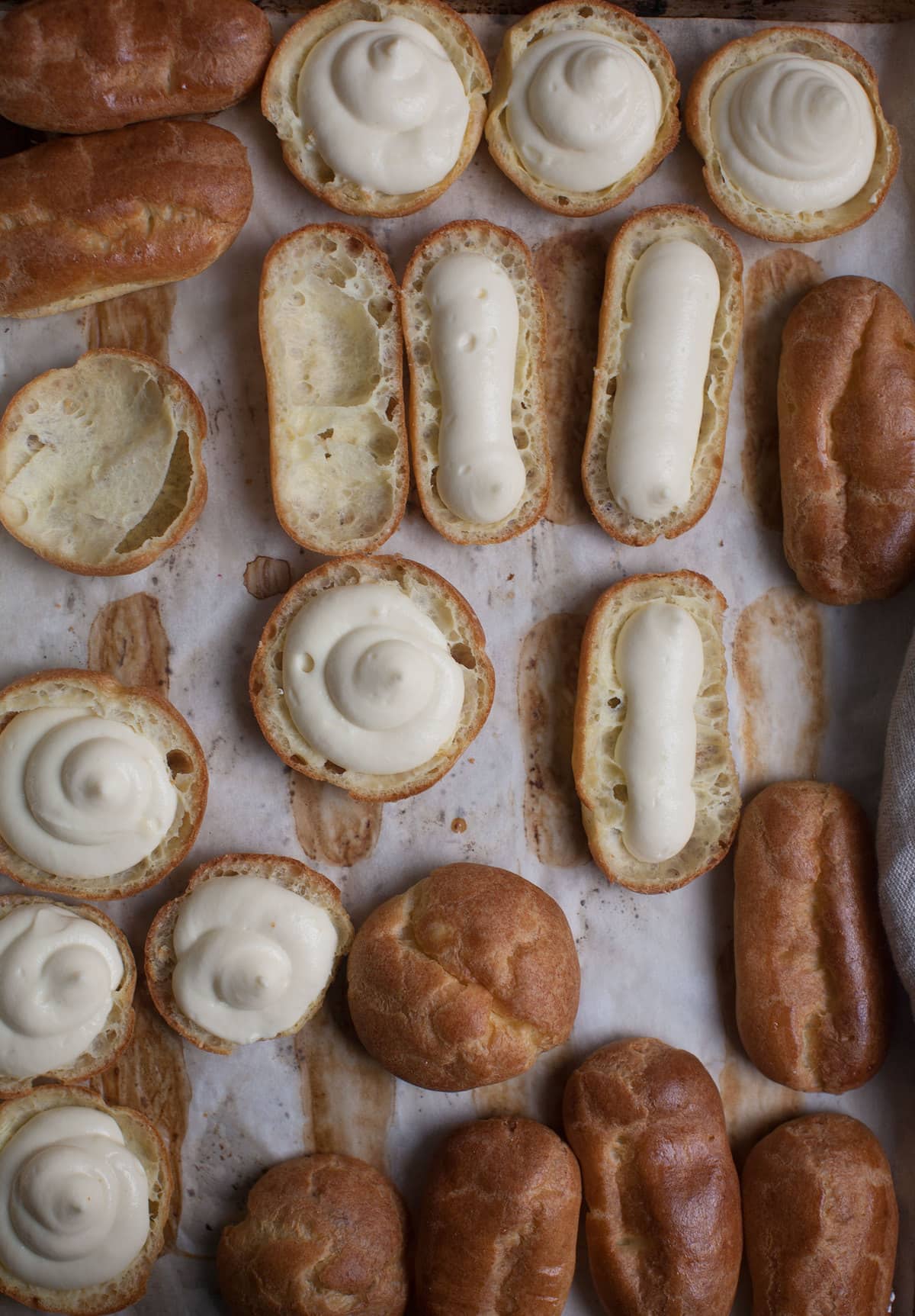 Eclairs, With All Sorts of Glazes