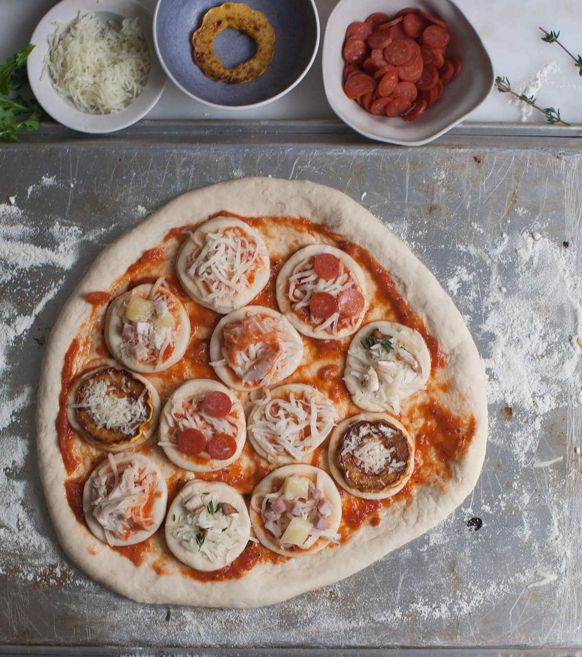 Pizzaception: Lil' Pizzas on Pizza