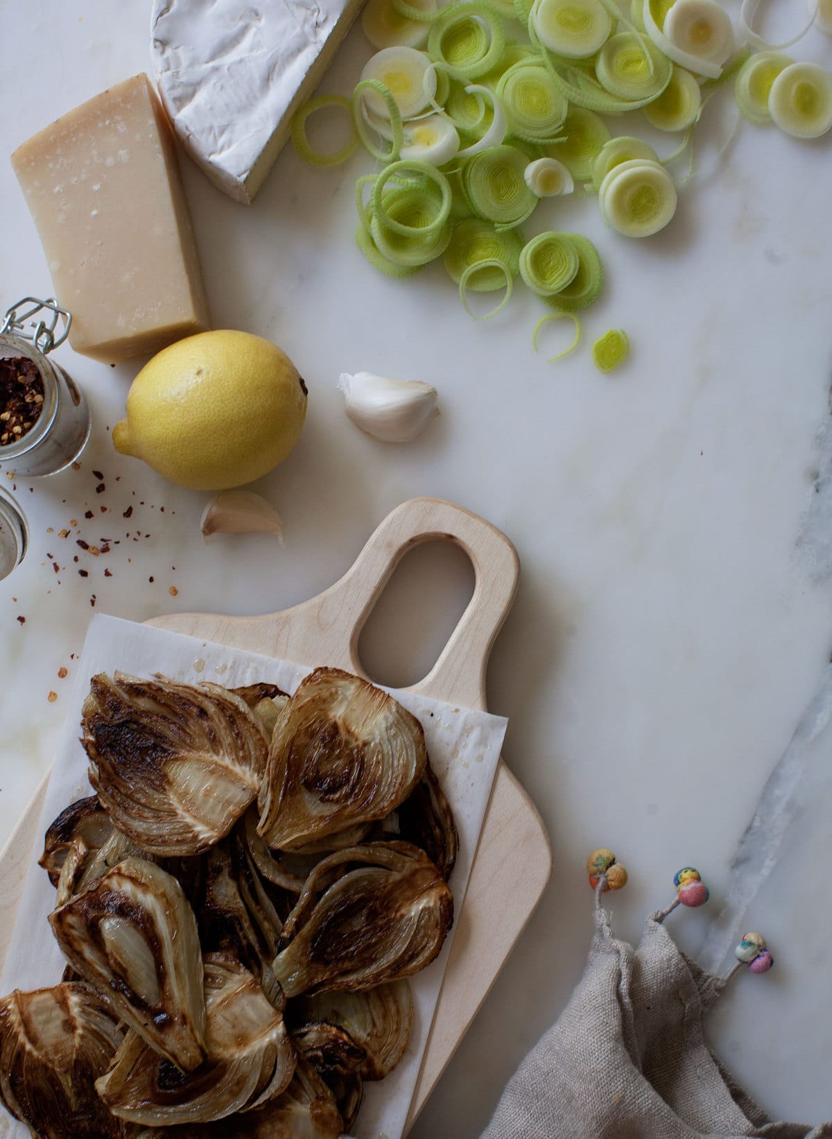 Warm Caramelized Fennel and Leek Cheese Dip 