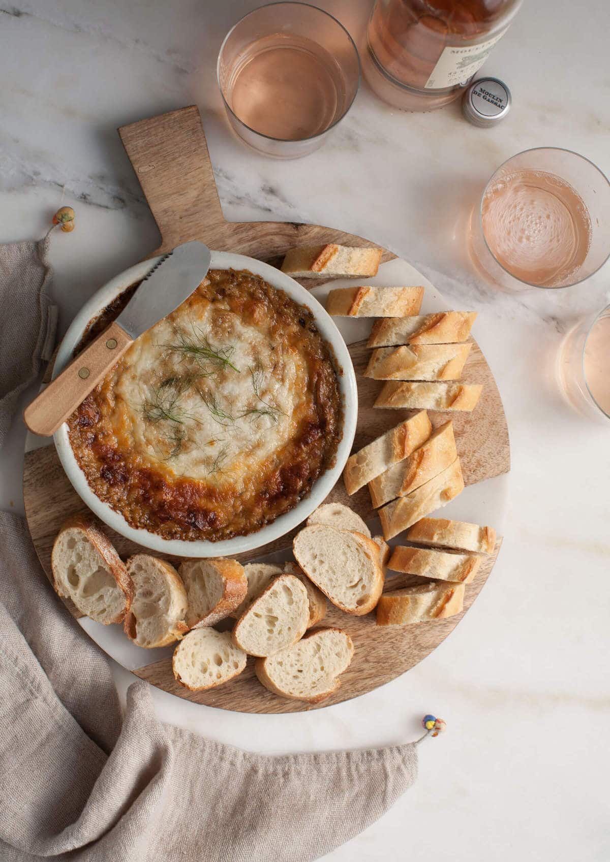 Warm Caramelized Fennel and Leek Cheese Dip