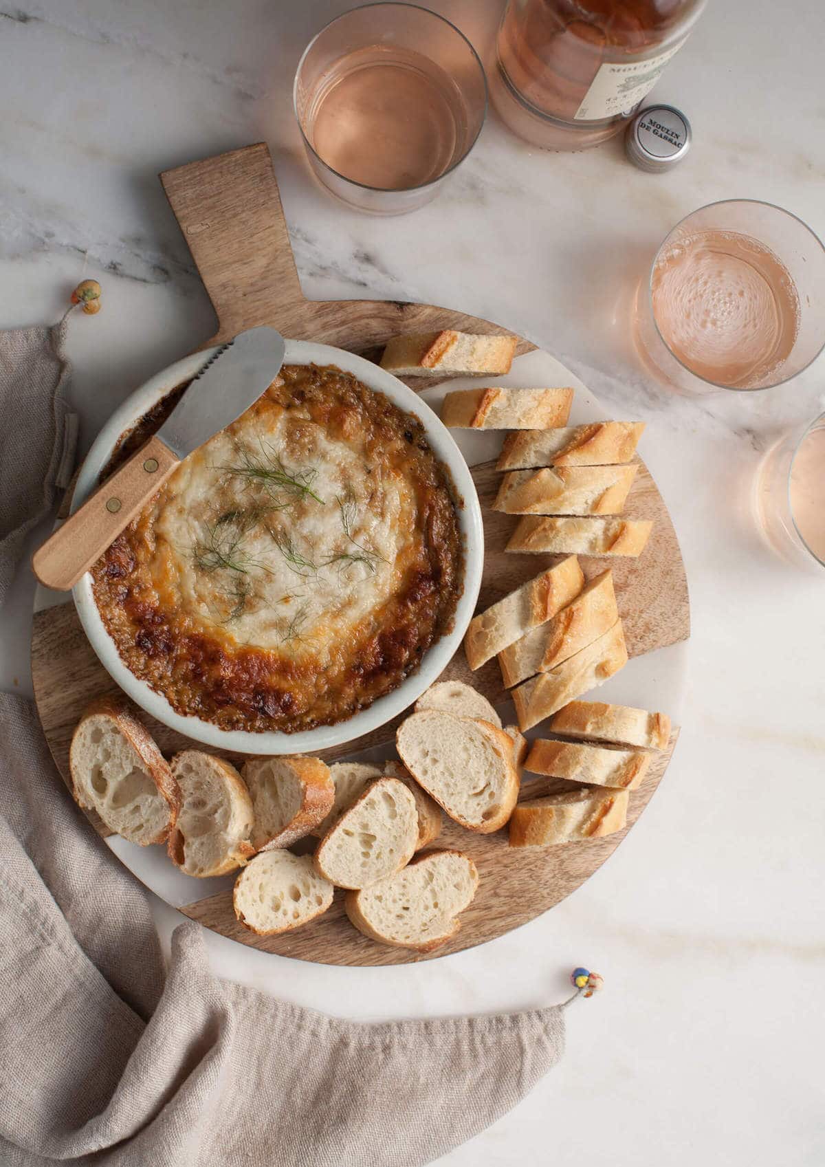 Warm Caramelized Fennel and Leek Cheese Dip