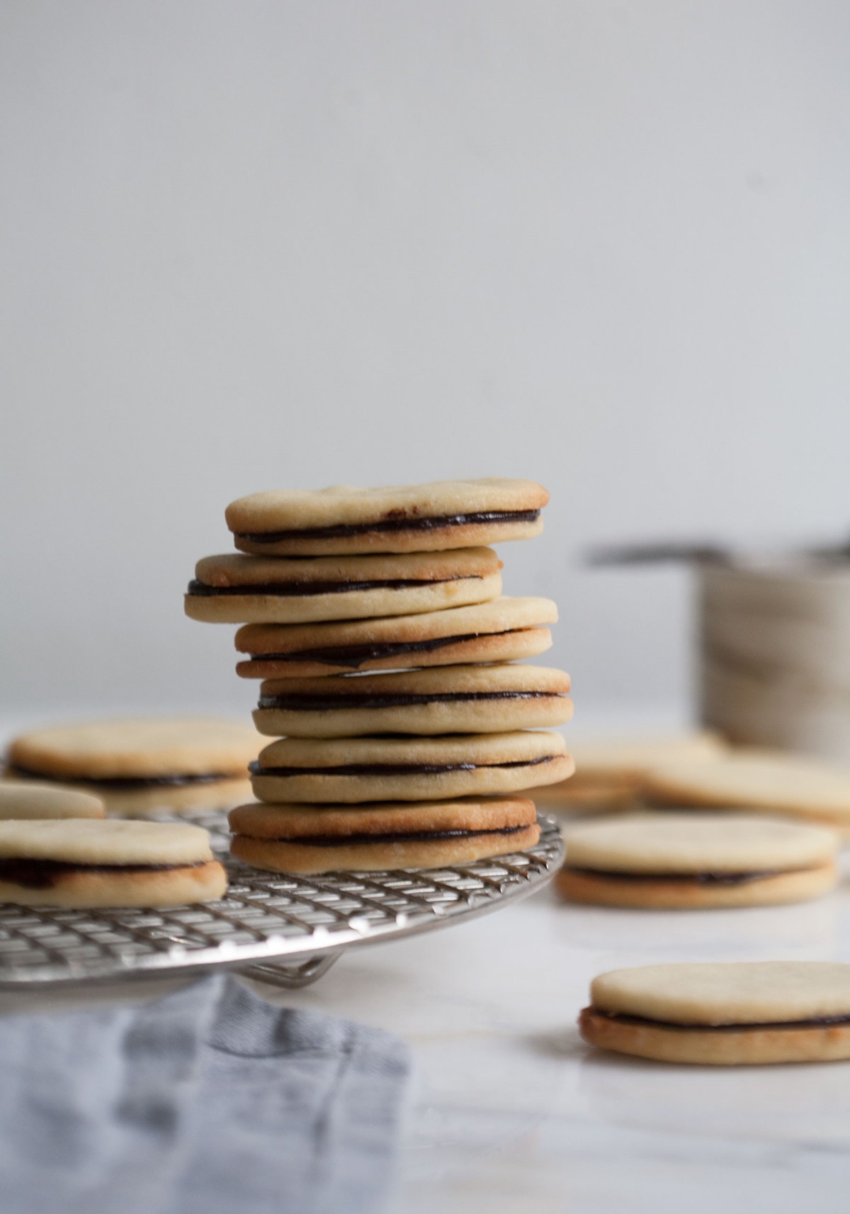 Homemade Mint Milano Cookies