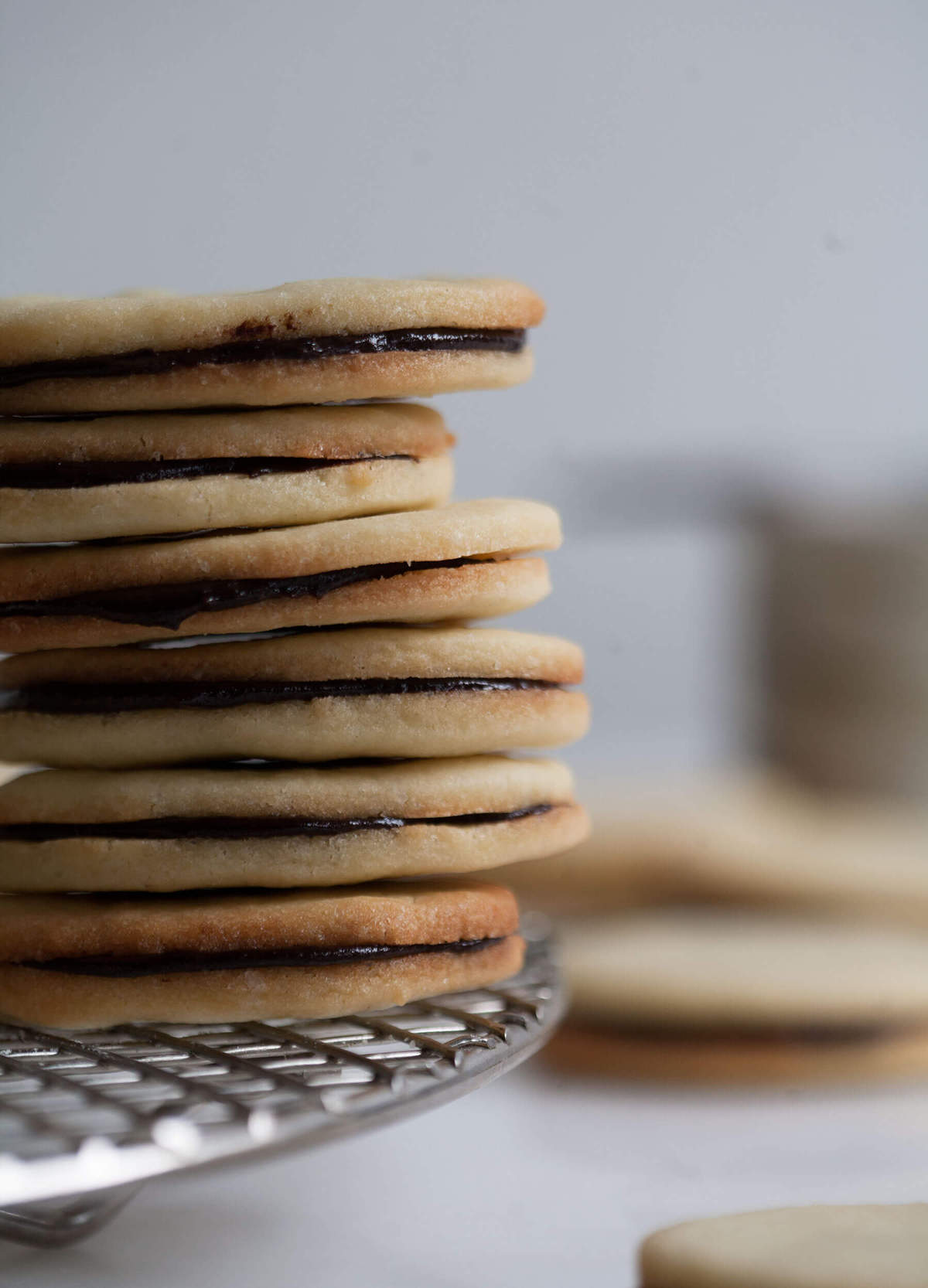 Homemade Mint Milano Cookies