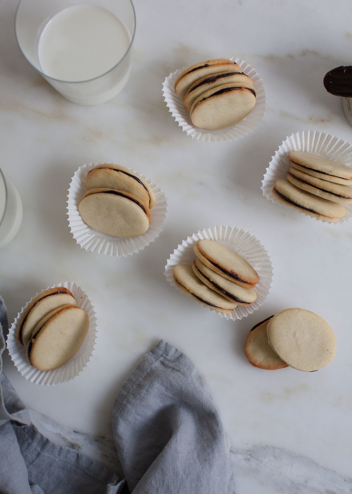 Homemade Mint Milano Cookies