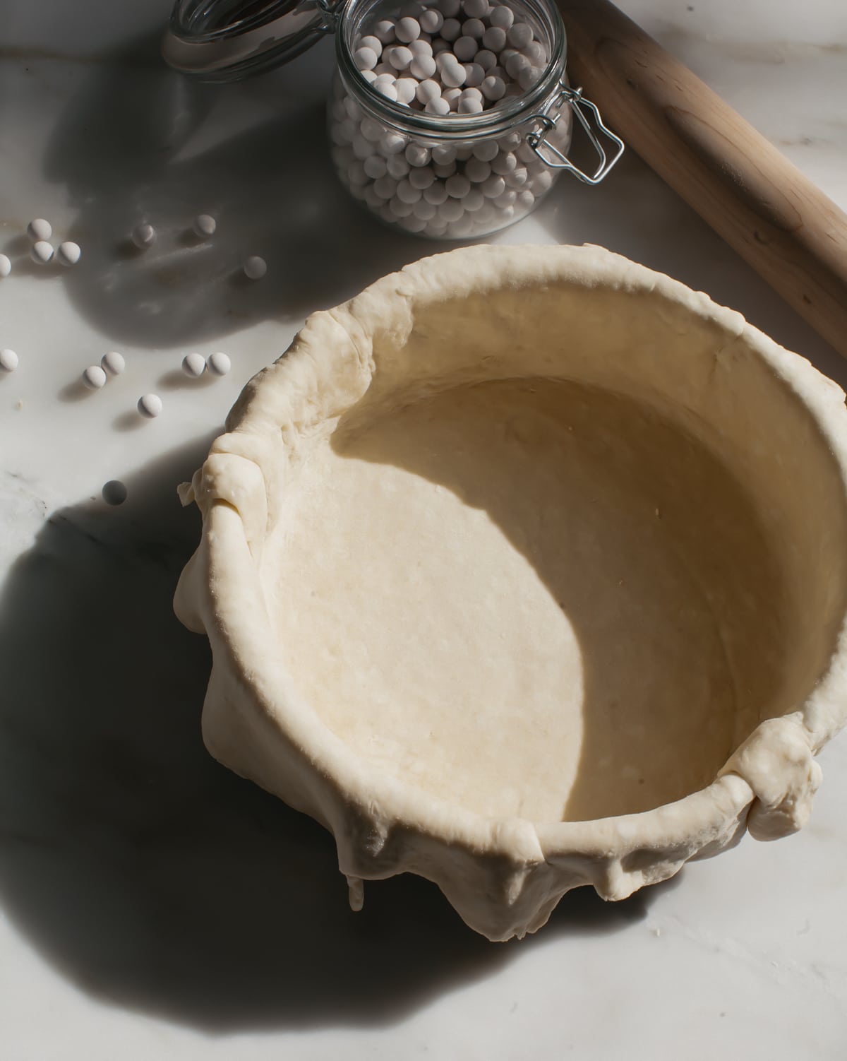 Pie crust in springform pan. 