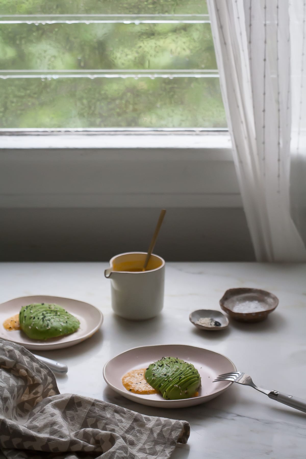 A Snack: Ginger Carrot Dressing with Avocado 