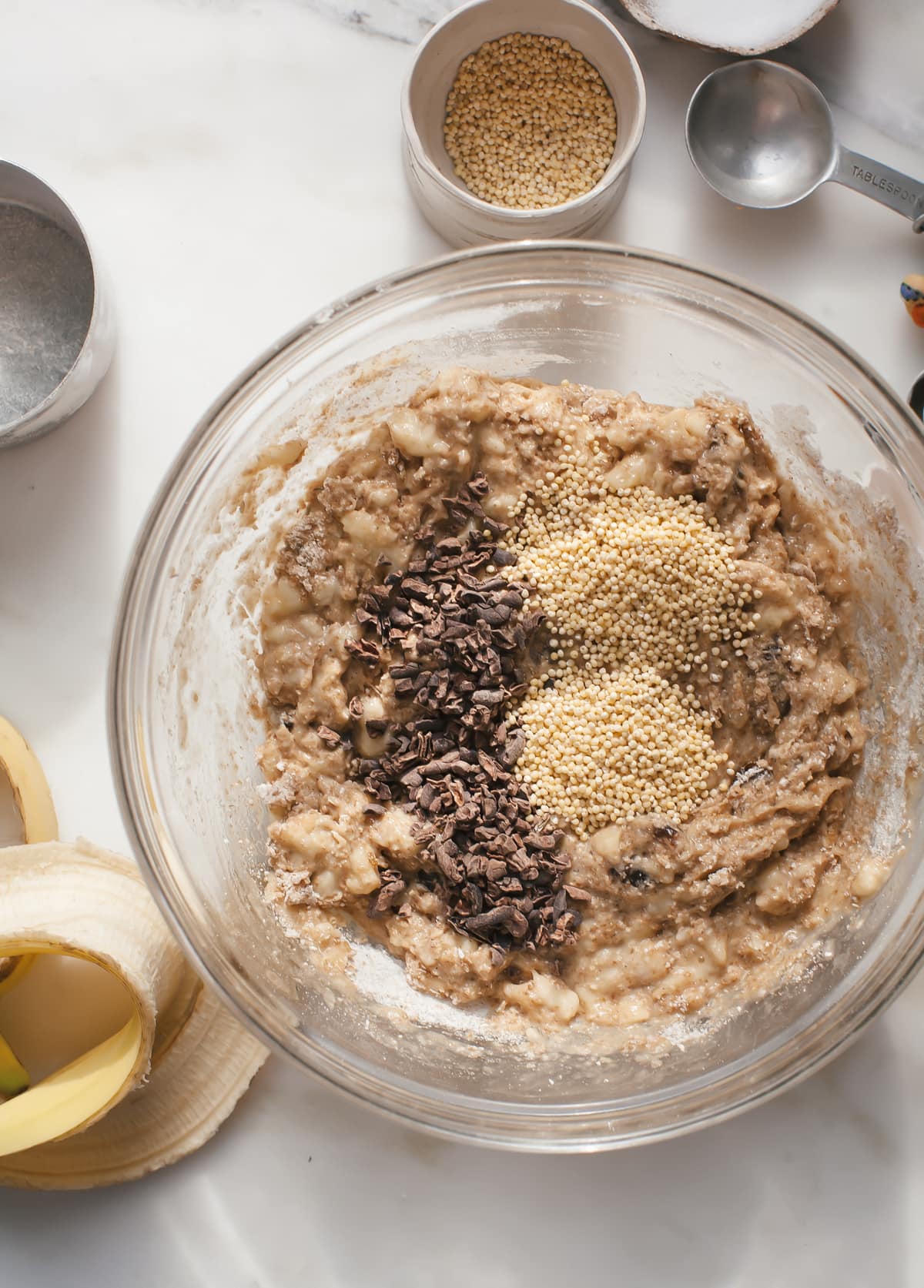 Spelt Oat Date Loaf w/ Cocoa Nibs & Millet Seeds