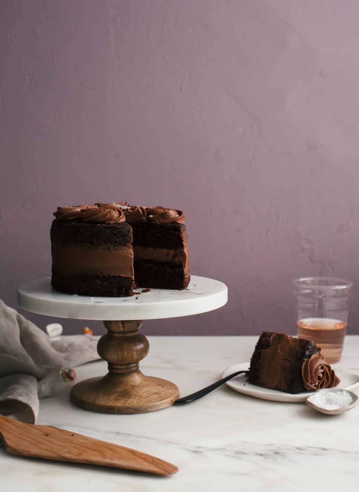 One-Bowl Chocolate Cake (For Two) 