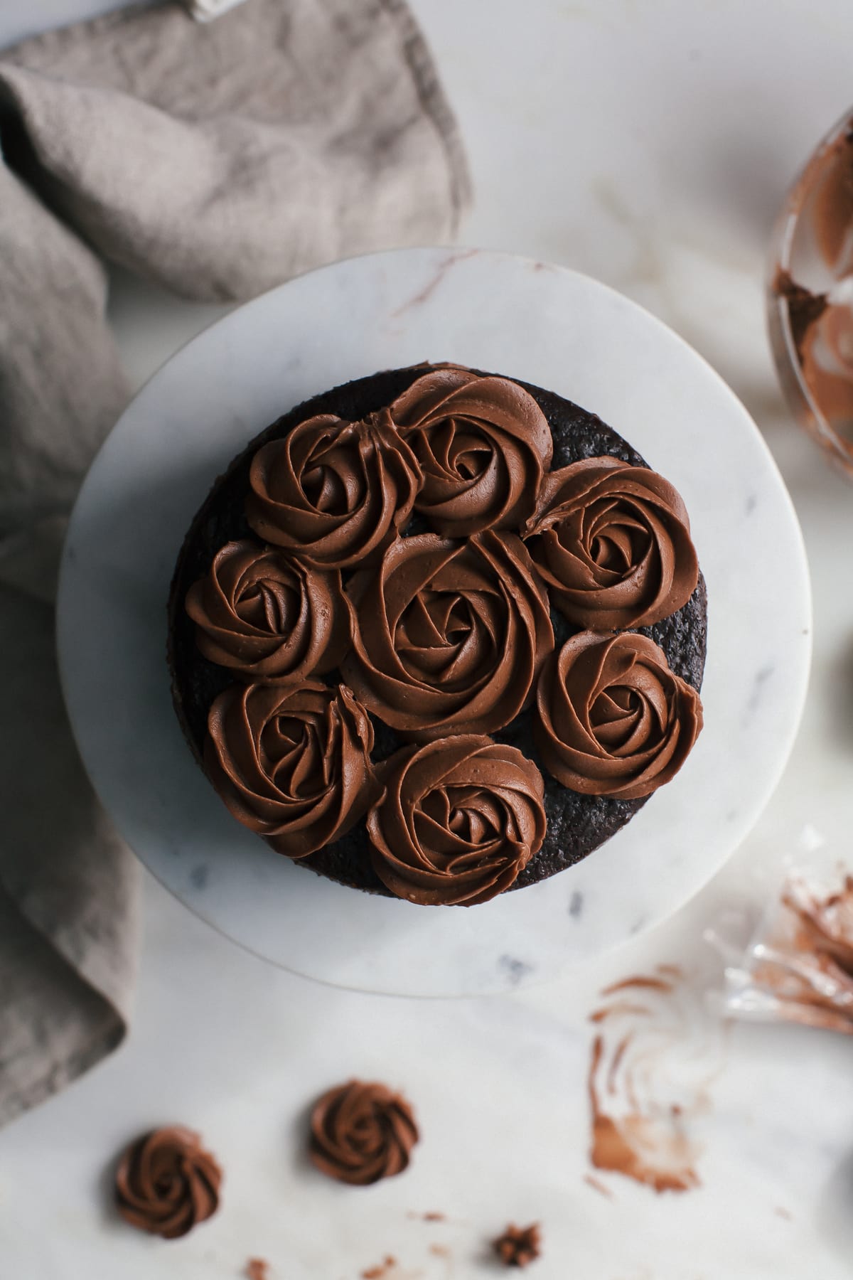 One-Bowl Chocolate Cake (For Two) 