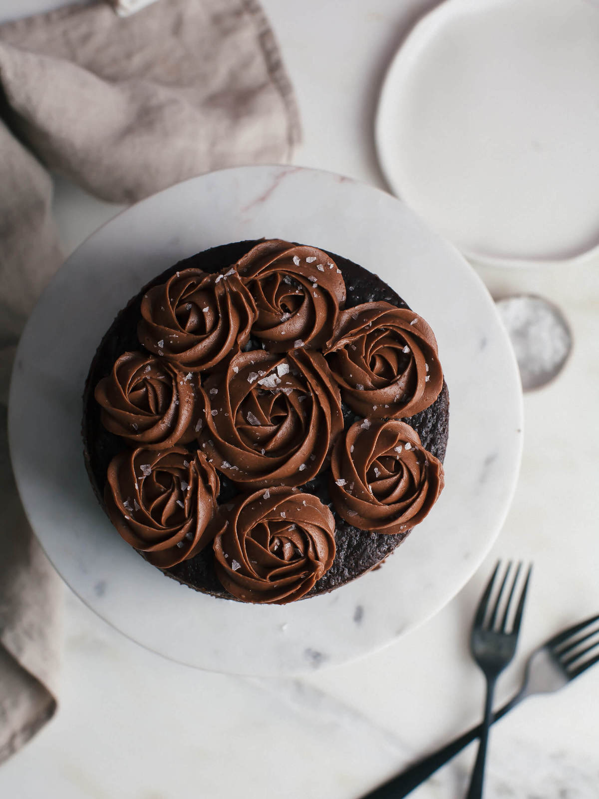 One-Bowl Chocolate Cake (For Two) 