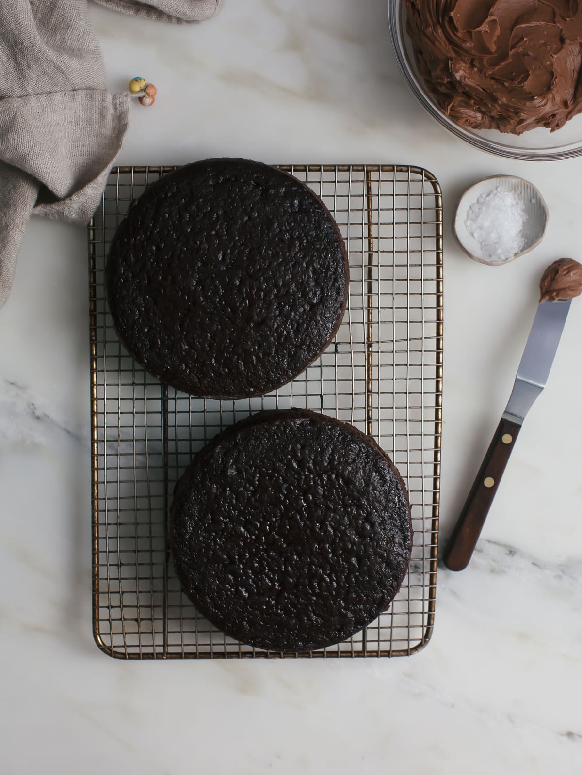 One-Bowl Chocolate Cake (For Two) 