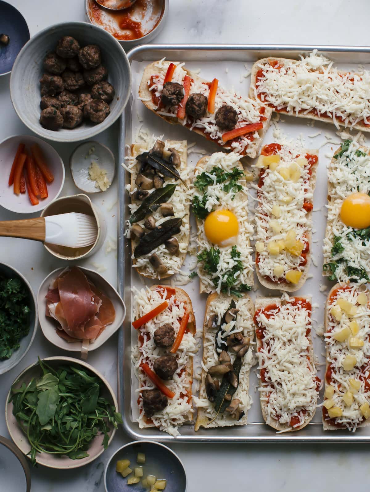 Fancy-Ass French Bread Pizzas