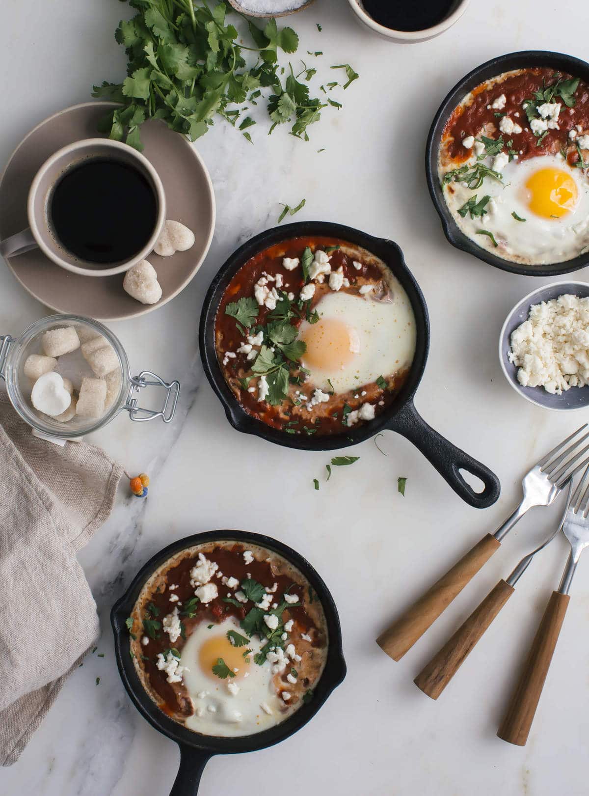 Mini Cast Iron Skillets for Single Dishes and Desserts - Set of 2 