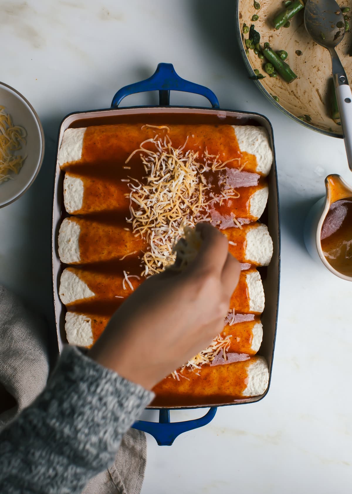 Spring Veggie Enchiladas