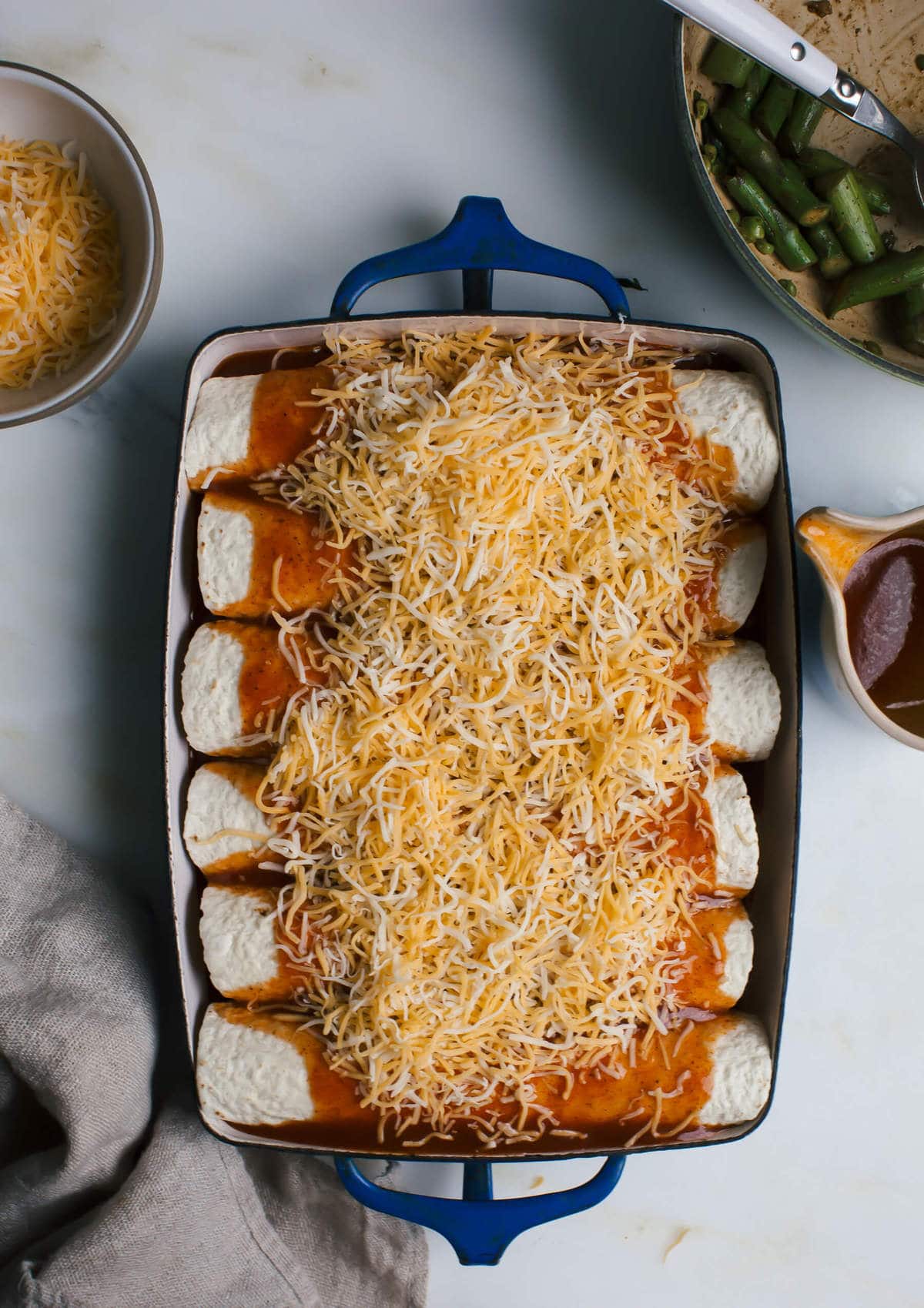 Spring Veggie Enchiladas