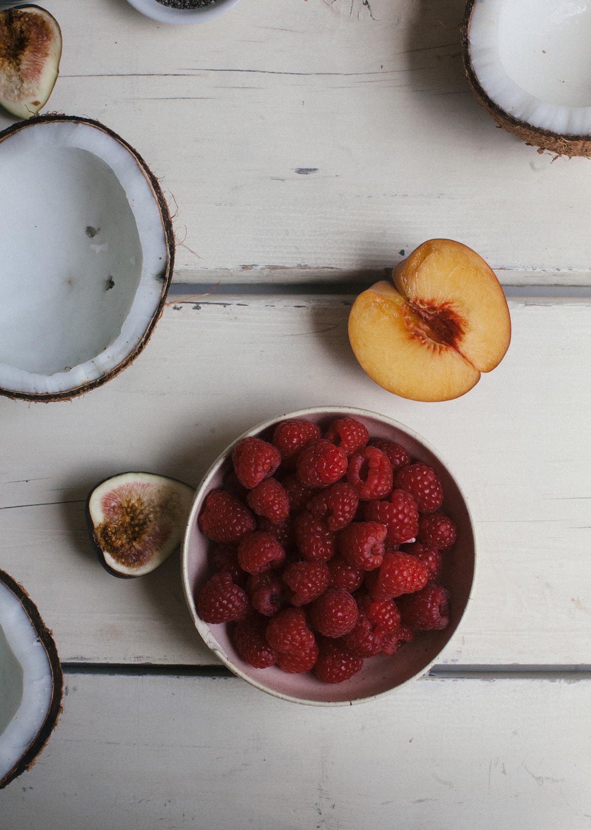 Raspberry as a topping. 