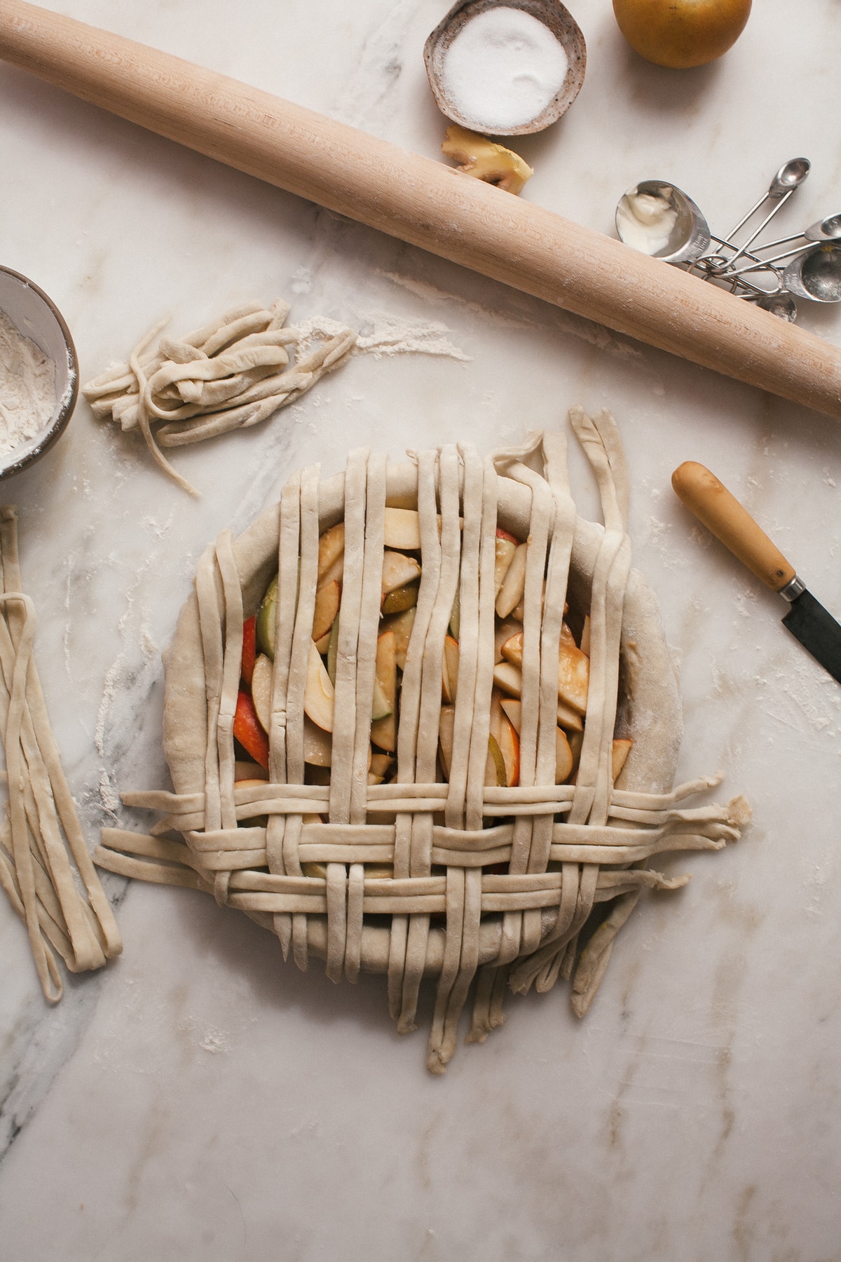 Asian Pear Apple Pie 