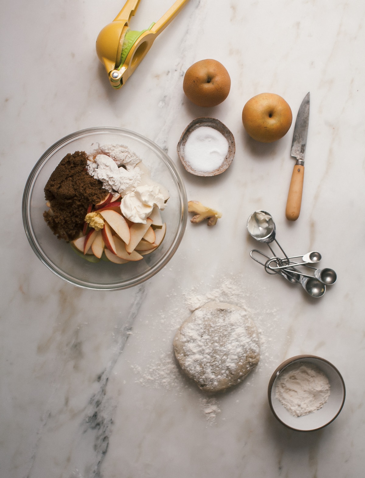 Asian Pear Apple Pie 