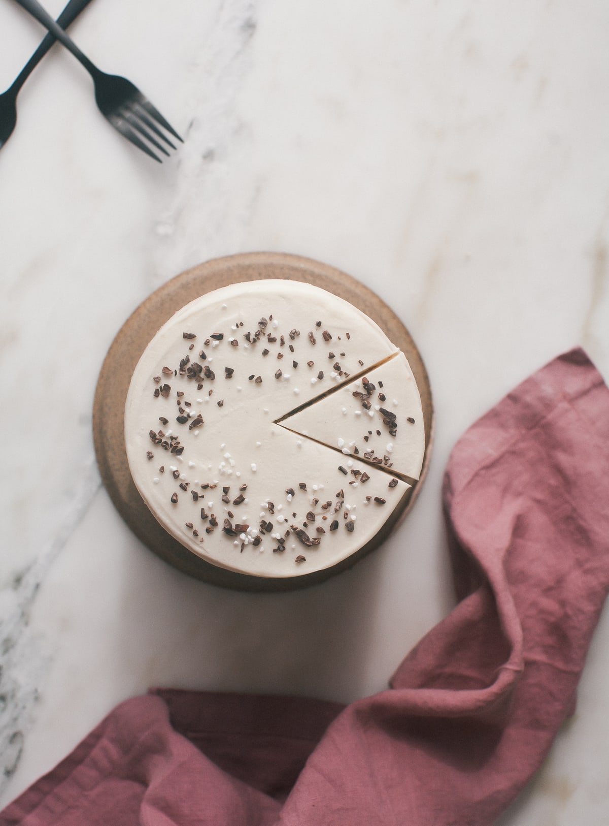 Ombre Chocolate Cake with Mexican Chocolate Frosting