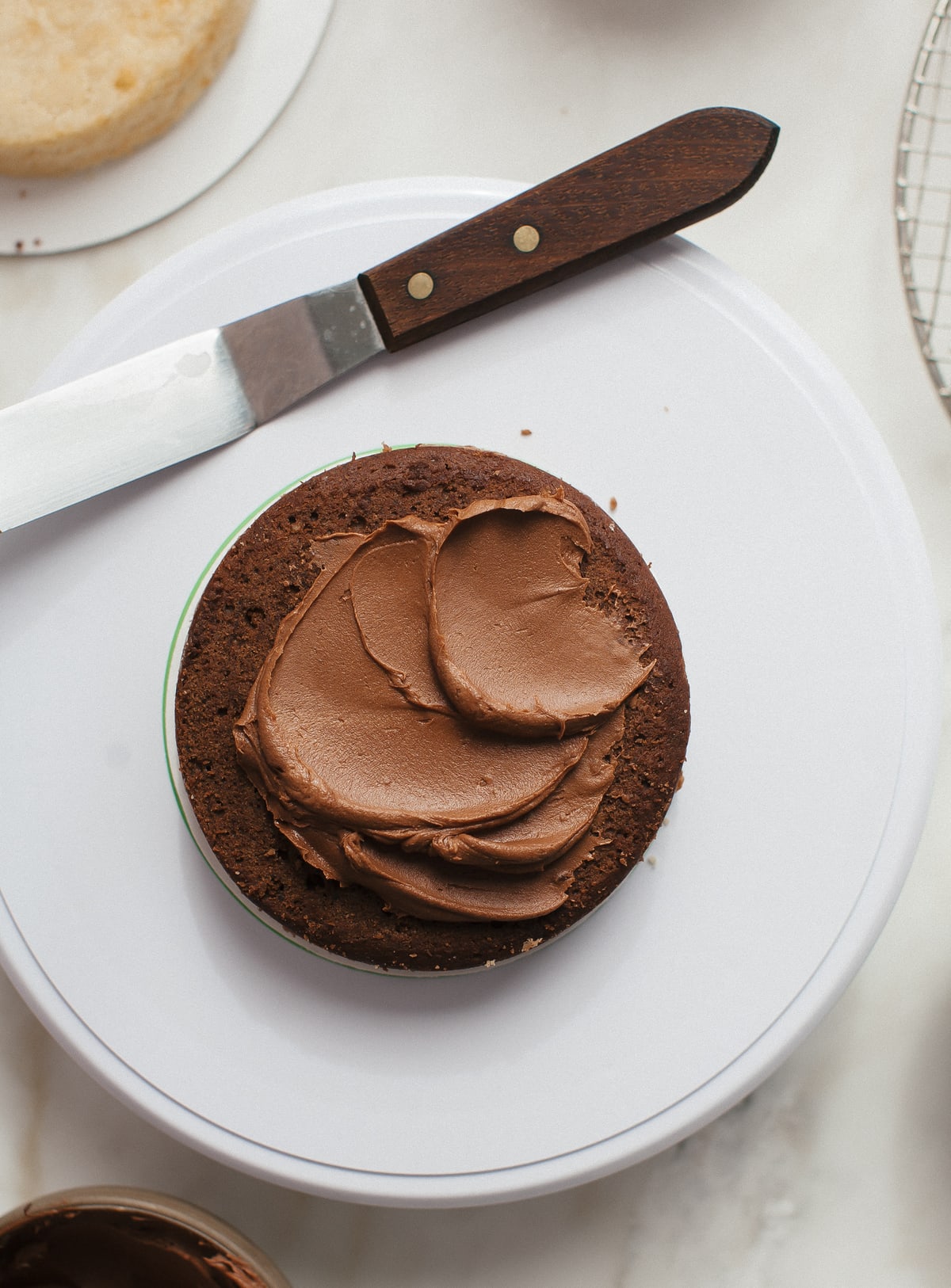 Ombre Chocolate Cake with Mexican Chocolate Frosting