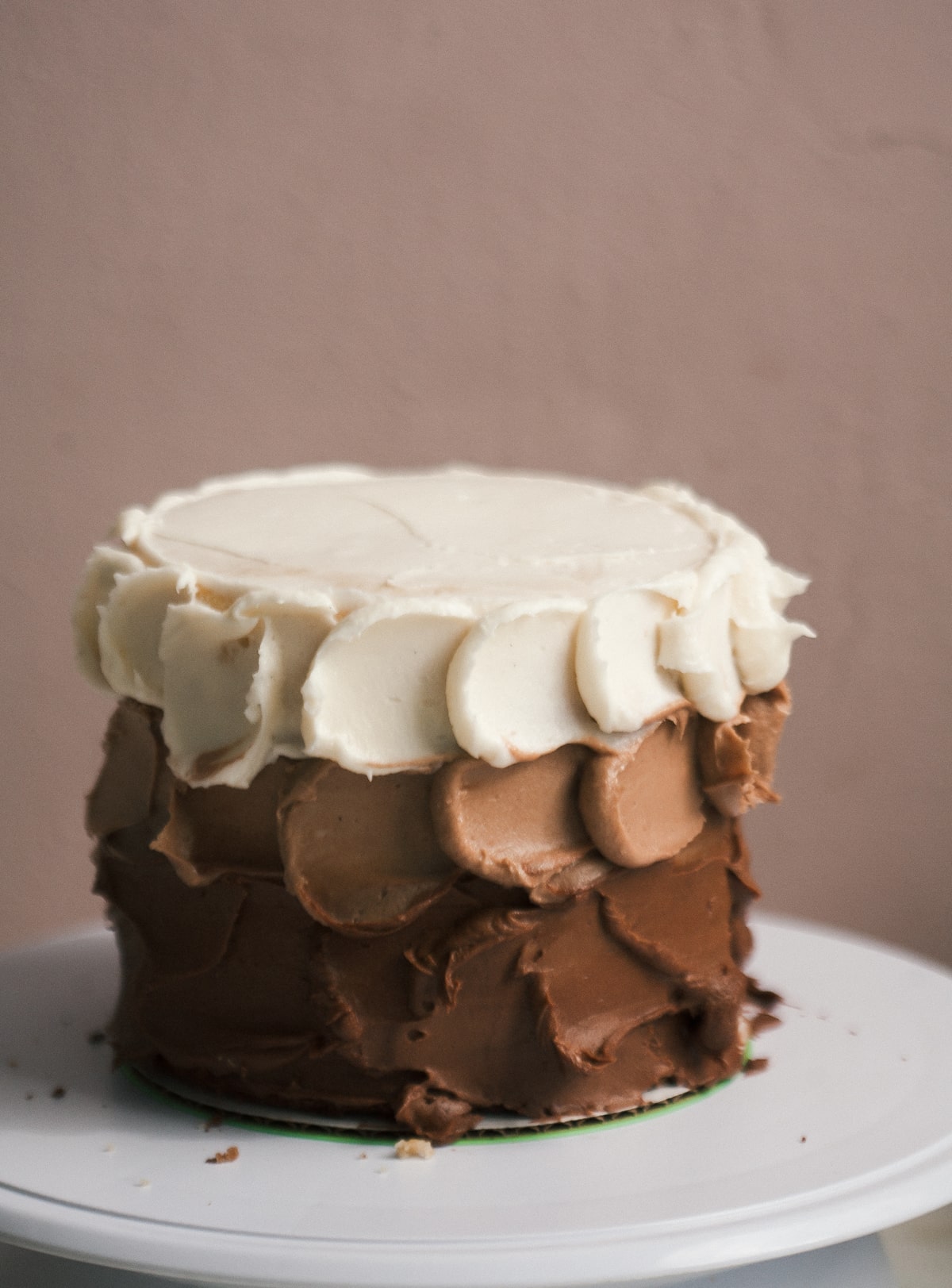 Ombre Chocolate Cake with Mexican Chocolate Frosting