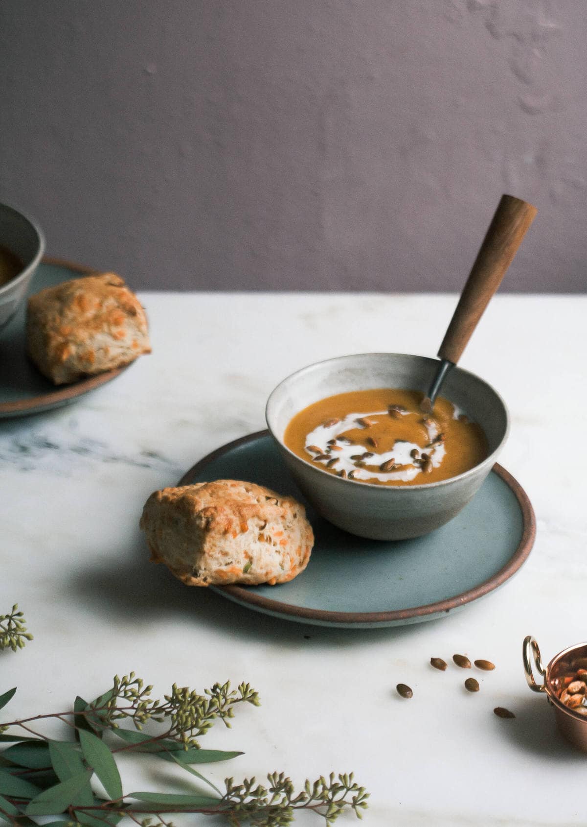 Scallion Cheesy Beer Bread Biscuits