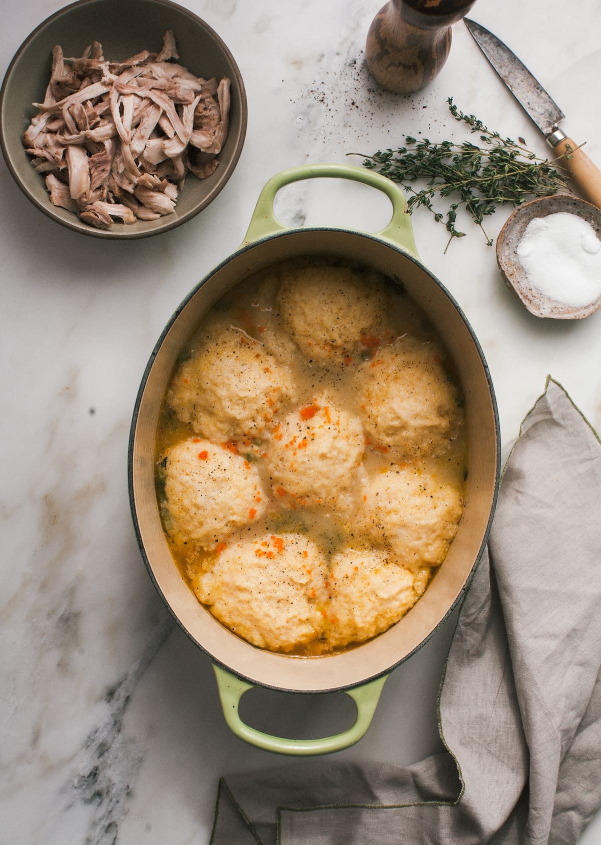 Cornbread Chicken and Dumplings