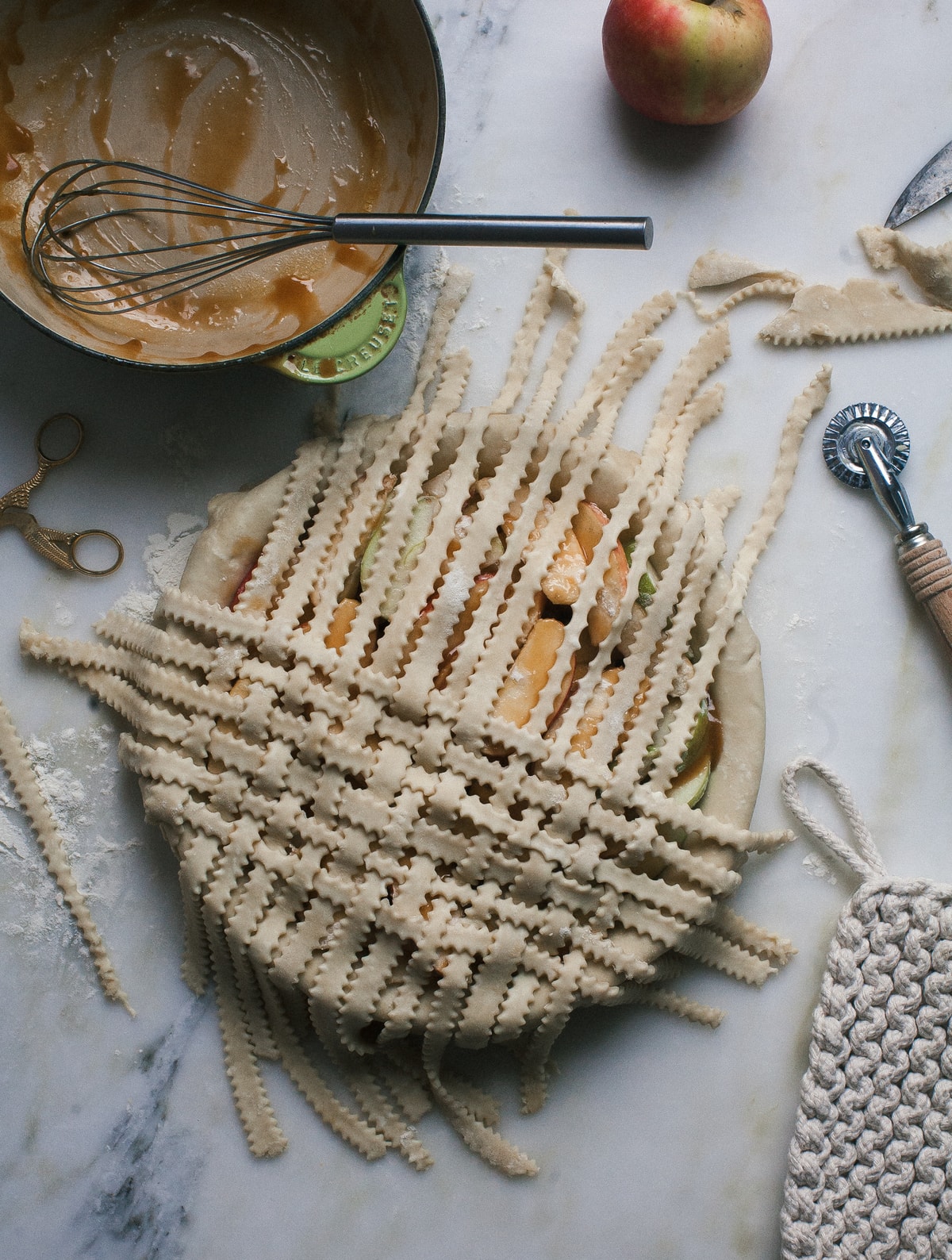 Miso Caramel Apple Pie